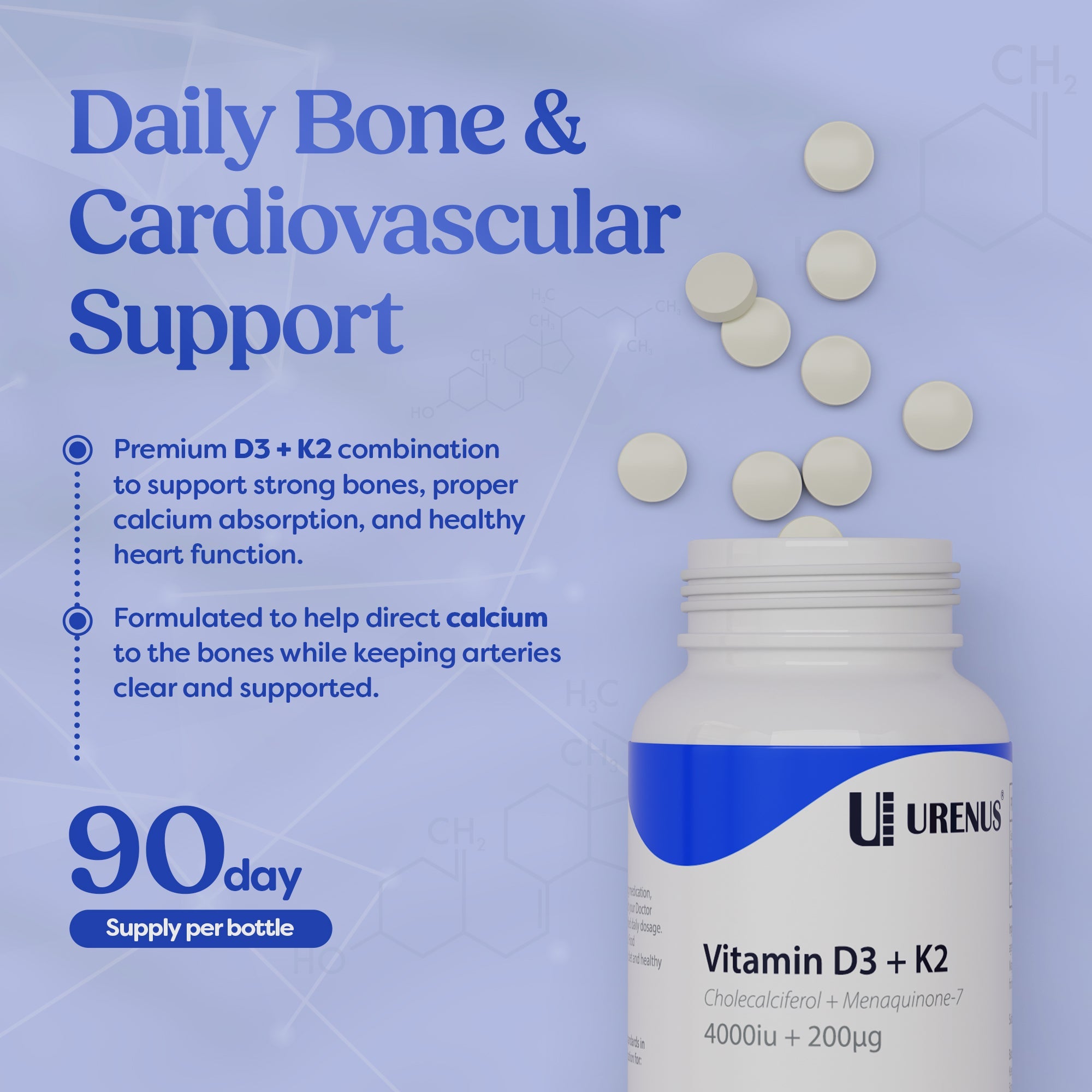 Vitamin D3 + K2