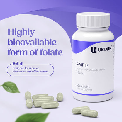 5-MTHF (Methyltetrahydrofolate Calcium) - 60 Capsules