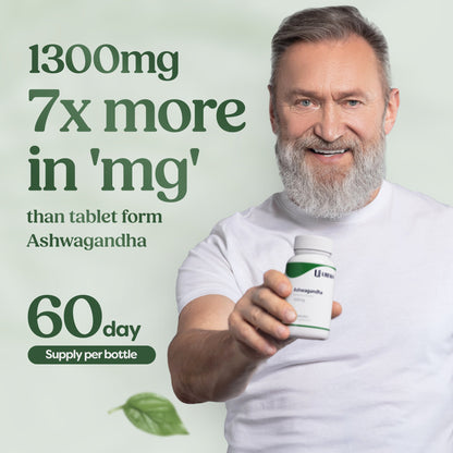 Ashwagandha 1300mg - 60 Capsules