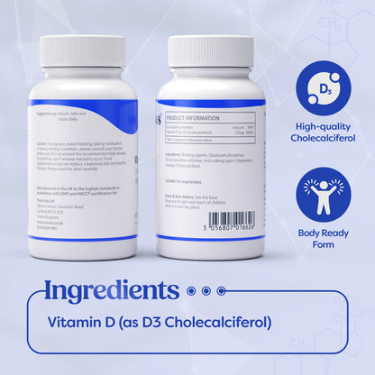 Vitamin D3 10,000 IU – 60 Tablets