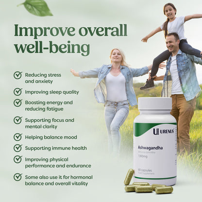 Ashwagandha 1300mg - 60 Capsules