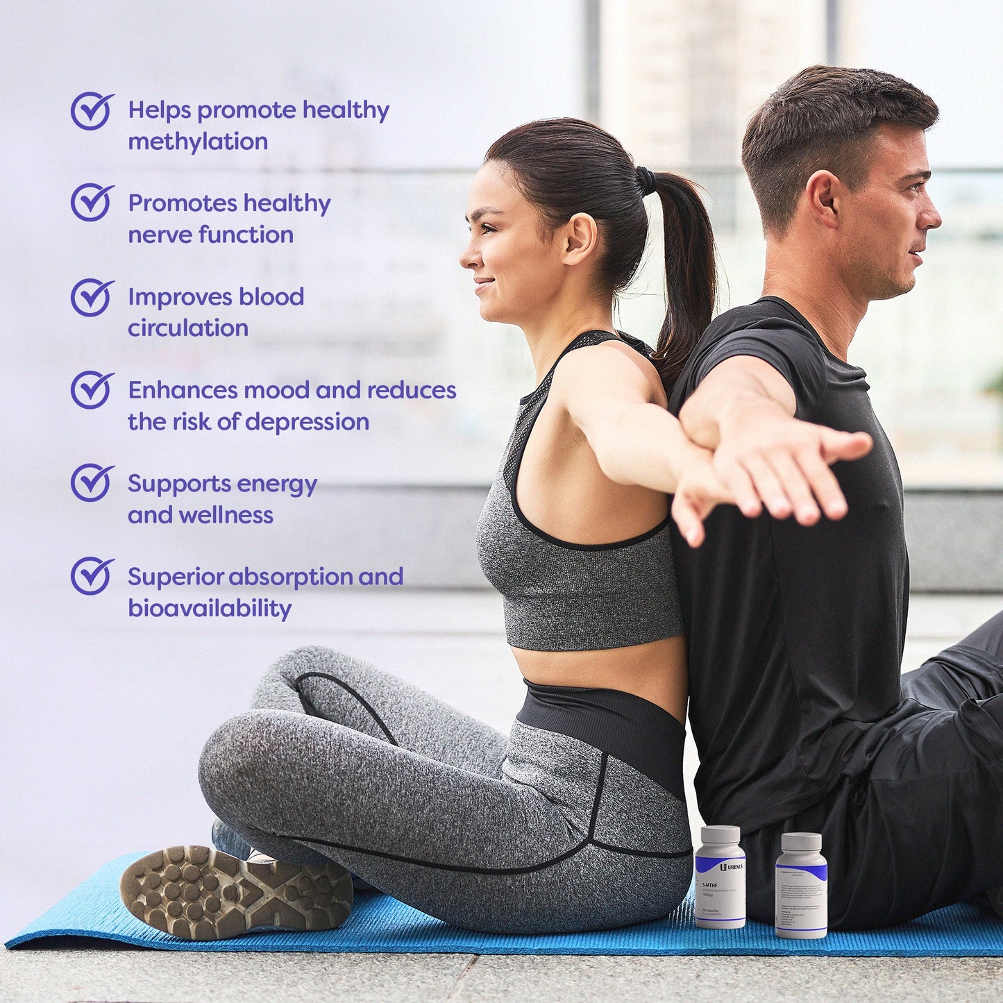 5-MTHF (Methyltetrahydrofolate Calcium) - 60 Capsules