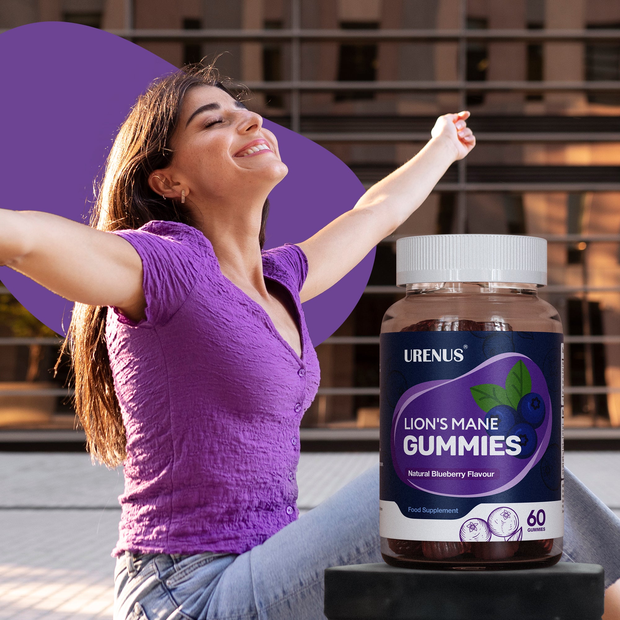 Lion's Mane Gummies with Vitamin B6 – 60 Gummies