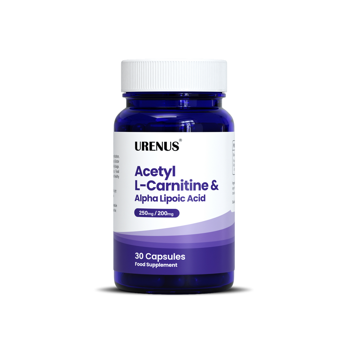 Acetyl L-Carnitine 250mg & Alpha Lipoic Acid 200mg - 30 Capsules