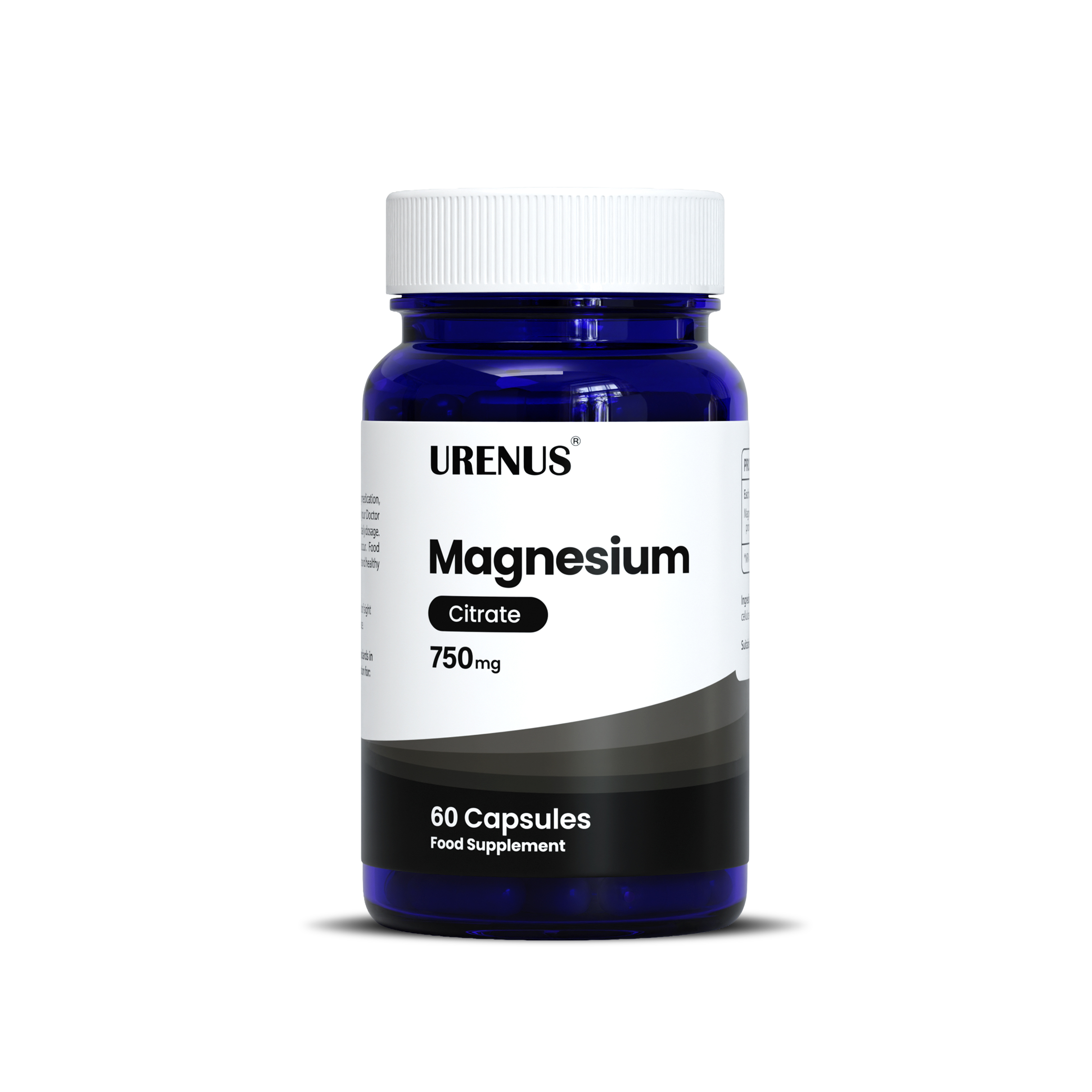 Magnesium Citrate 750mg -  60 Capsules